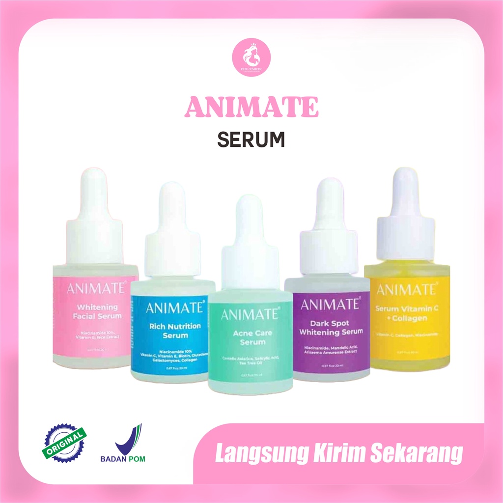 Jual Animate Face Serum Series 20ml Dark Spot Rich Nutririon Whitening