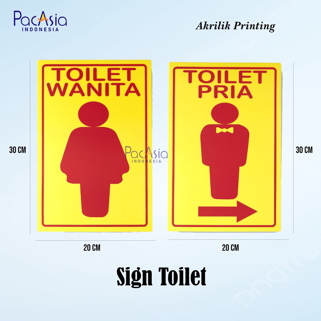 Jual Akrilik Signage Papan Petunjuk Toilet Pria Dan Wanita Sign Board Acrylic Shopee Indonesia