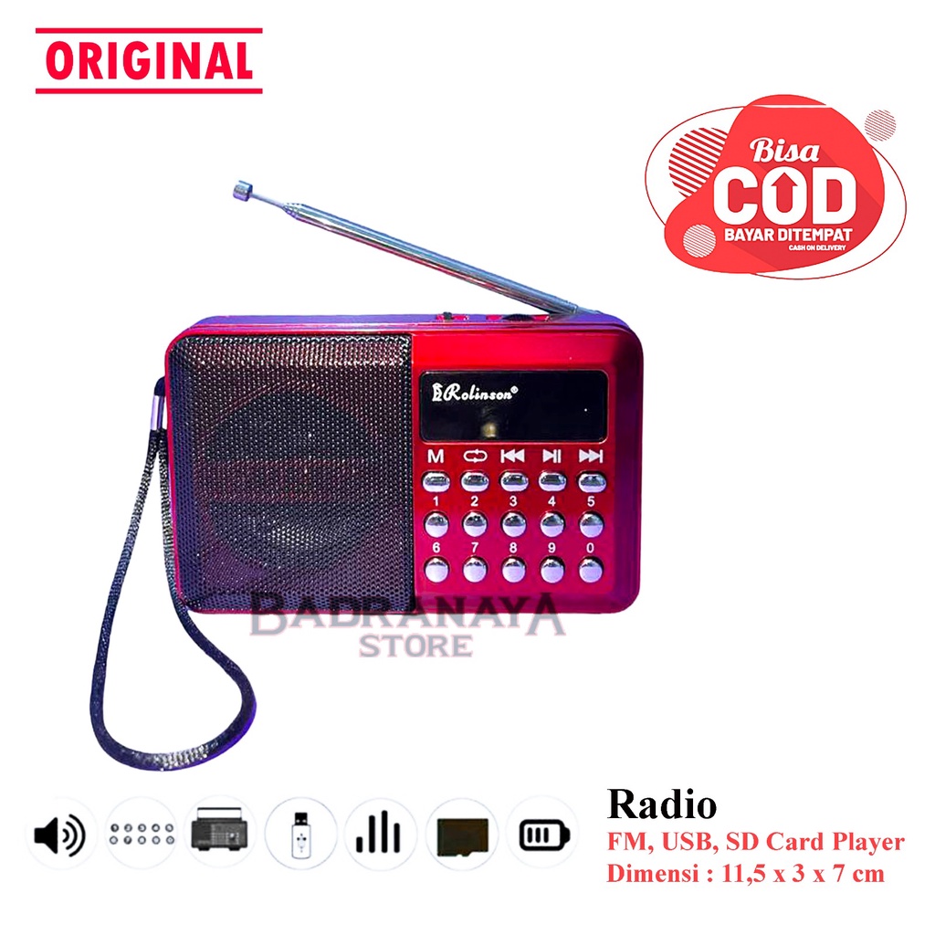 Jual Radio Mini Radio Speaker Rolinson RL4049 Seri 4013 USB micro dan