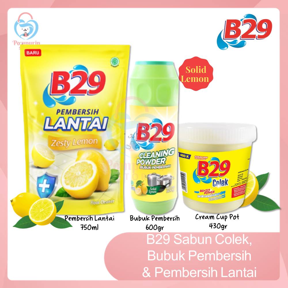 Jual B29 Cream Cup Sabun Colek Kuning Pot 430gr / Bubuk Pembersih 600gr ...