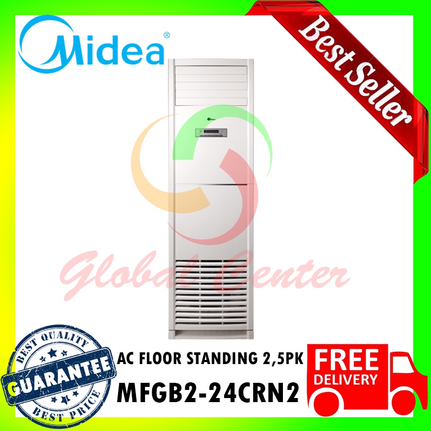 Jual MIDEA AC Floor Standing, 2,5 PK, Horizontal Swing MFGB2-24CRN2 ...