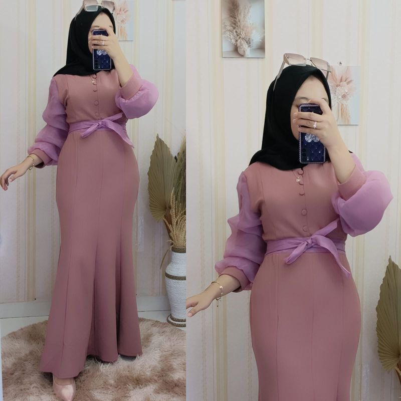 Dress duyung outlet organza