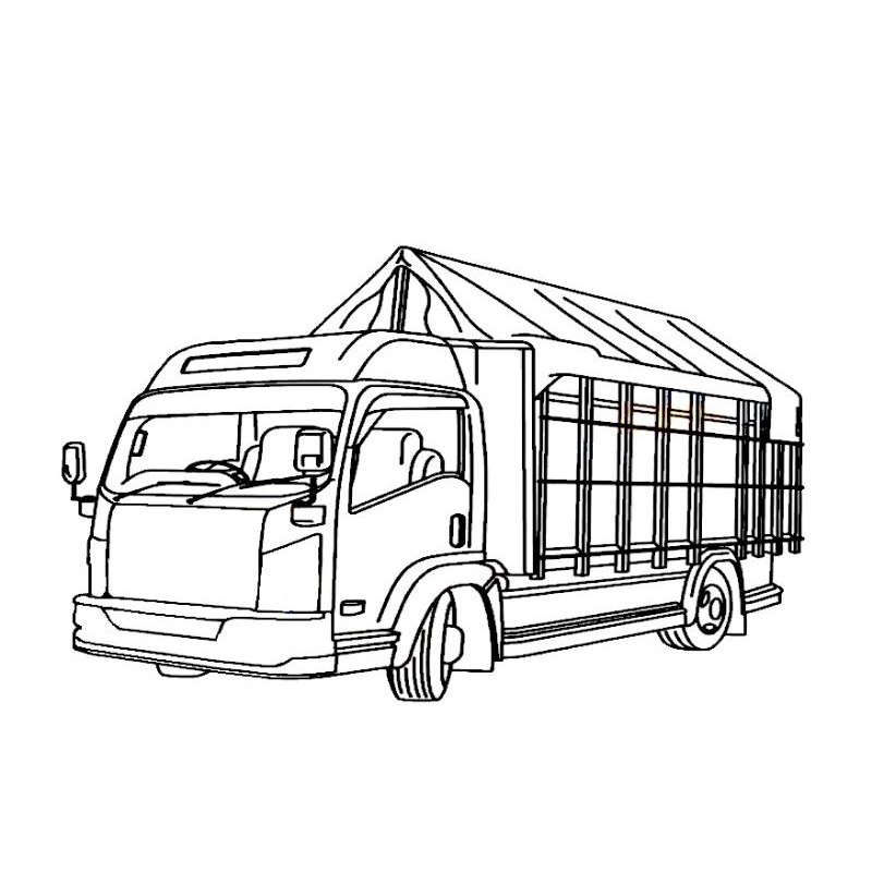 Jual Buku / lembar kertas mewarnai gambar truk canter 3 | Shopee Indonesia