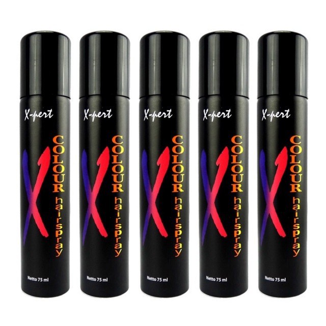 Jual ⭐BAGUS⭐ XPERT COLOUR HAIR SPRAY AEROSOL 75ml | Semir Semprot Warna ...