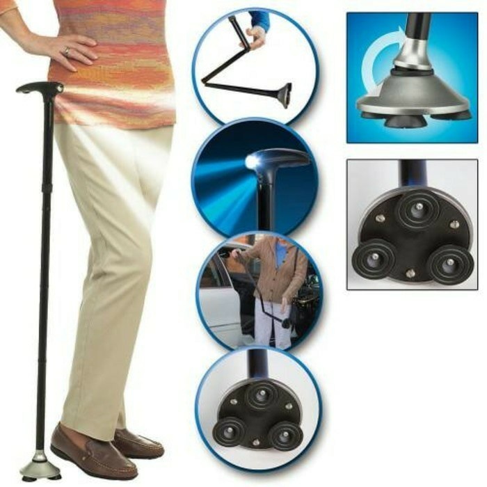 Jual Trusty cane alat tongkat bantu jalan manula lipat lampu led ...