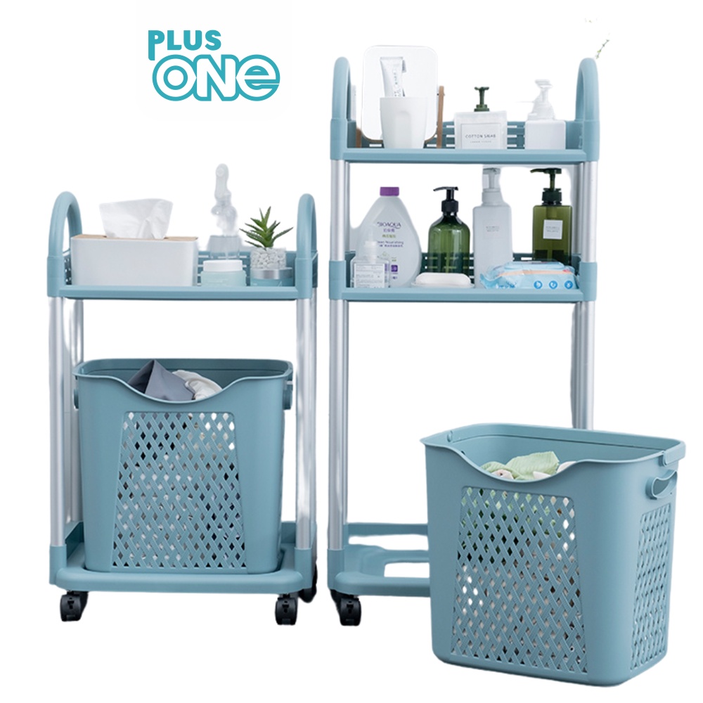 Jual Plus One - Flexible Trolley Roda / Rak Keranjang 3 Susun Laundry ...