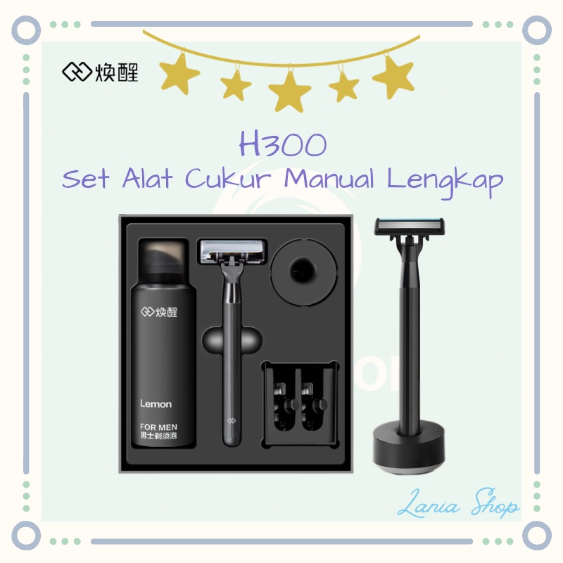 Jual Huanxing H300 Set Alat Cukur Manual Lengkap Dengan Shaving Foam