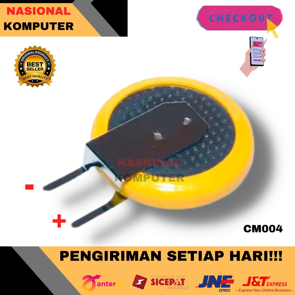 Jual Baterai Cmos Bios CR1220 2 Kaki | Shopee Indonesia