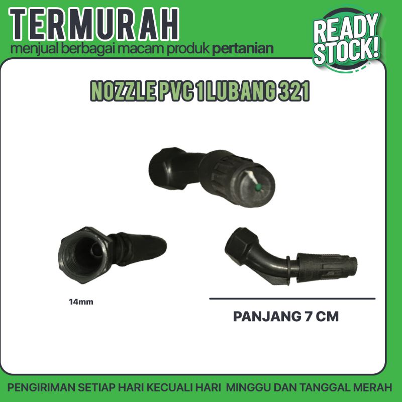 Jual NOZZLE PLASTIK 1 LBG 321 ( Nozzle / Kepala Sprayer 1 Lubang 321 ...