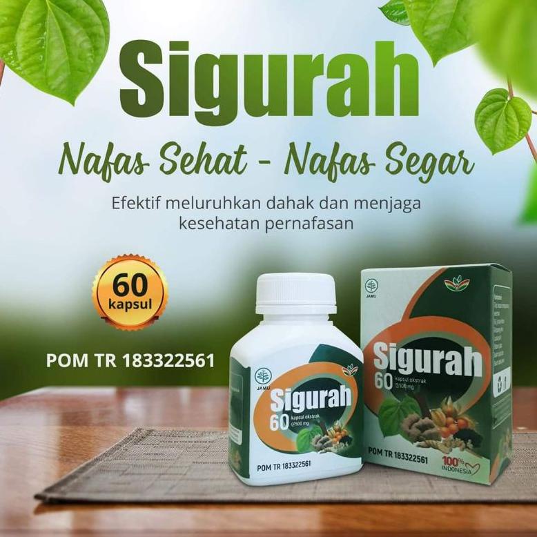 Jual 1111 Promo Brand Sigurah Isi 60 Kapsul Obat Herbal Flu Batuk Berdahak Asma Migrain Dan 4163