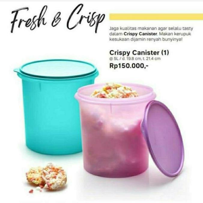 Jual Tupperware Midi Canister Toska Toples Kerupuk Besar | Shopee Indonesia
