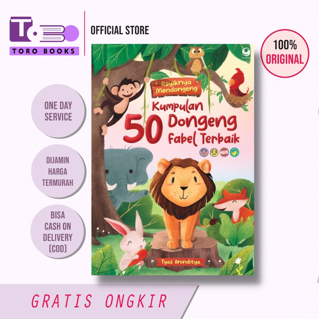 Jual Buku Kumpulan 50 Dongeng Fabel Terbaik | Shopee Indonesia