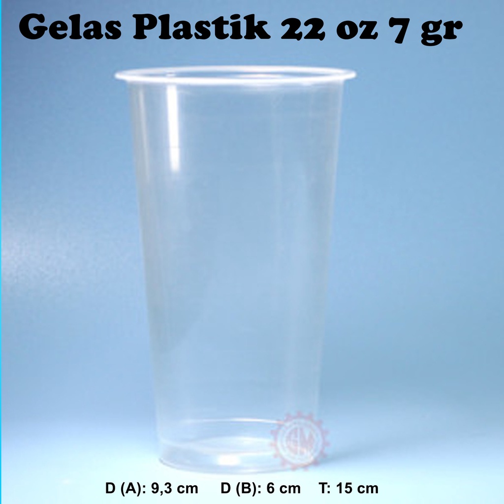 Jual Isi 50 Gelas Plastik Cup Plastik 22 Oz 7 Gram Shopee Indonesia 9226