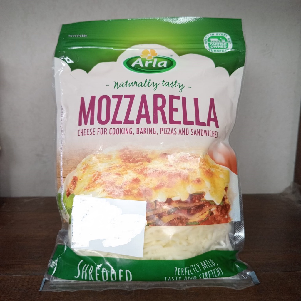 Jual ARLA SHREDDED MOZZARELLA CHEESE 175 GR / KEJU MOZZARELLA PARUT