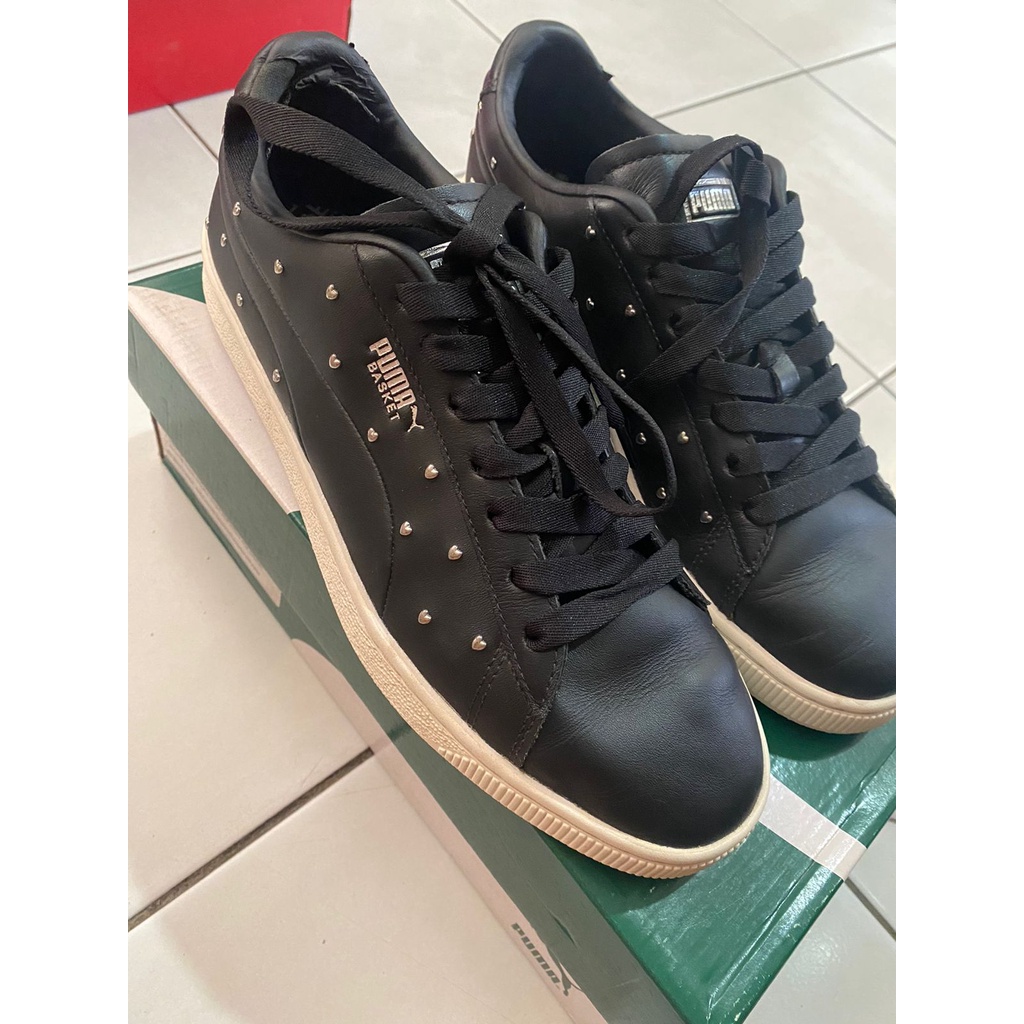 Jual Sepatu Puma Woman Basket Studs Wn S US 10 41 Shopee Indonesia