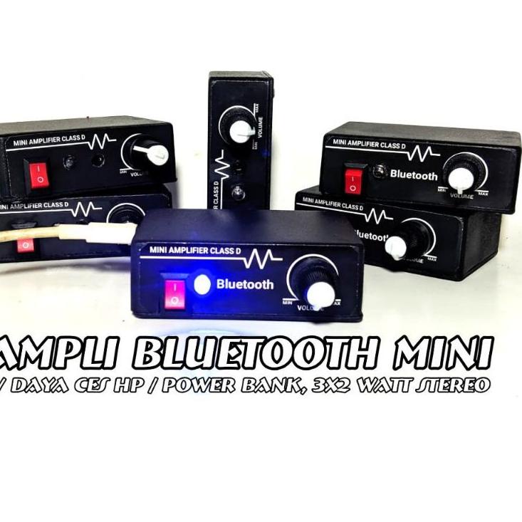 Jual Murah Gembira AMPLI MINI input bluetooth , rca , aux , power pam