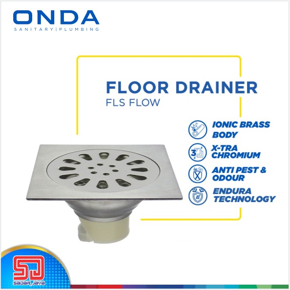Jual Floor Drain ONDA FLS FLOW Saringan Air Got Lubang Pembuangan Air