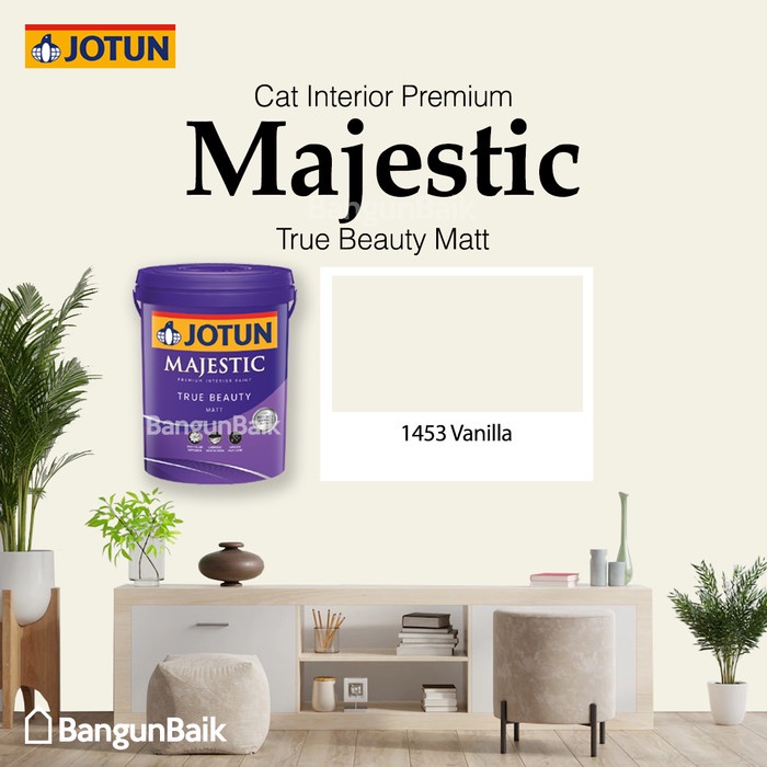 Jual Jotun Majestic True Beauty Matt 1453 Vanilla Cat Interior Terlaris Shopee Indonesia 9805