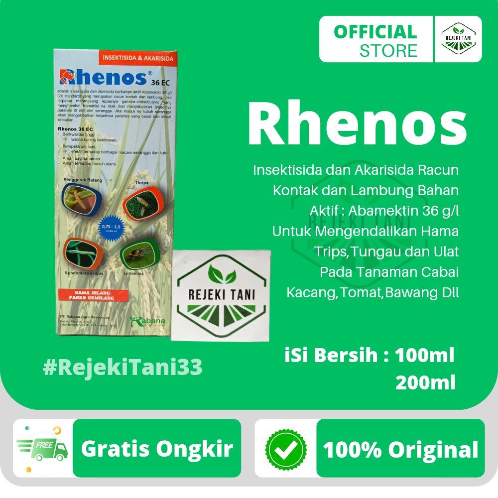Jual Insektisida RHENOS 36 EC Akarisida Racun Kontak dan Lambung ...