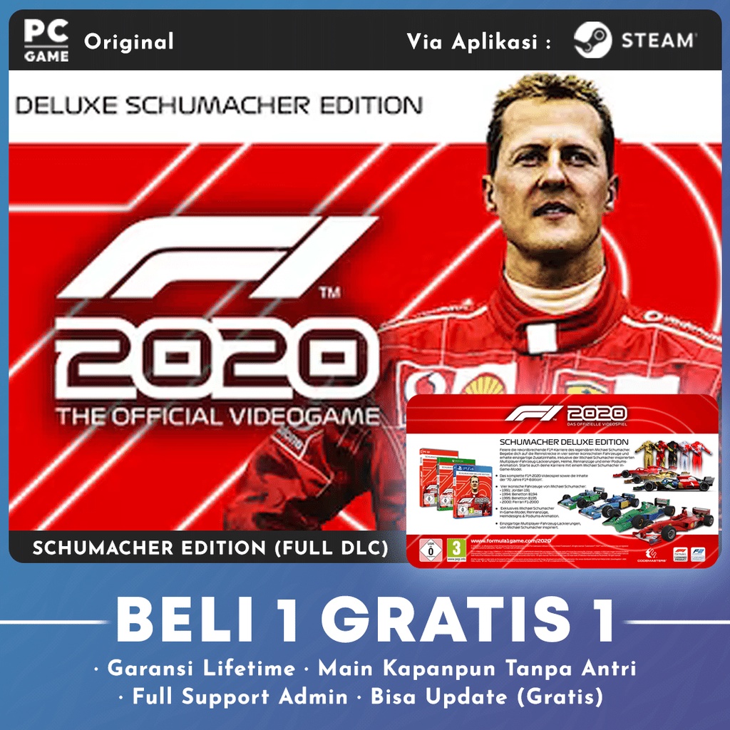 Jual F1 2020 SCHUMACHER EDITION ORIGINAL PC Shopee Indonesia