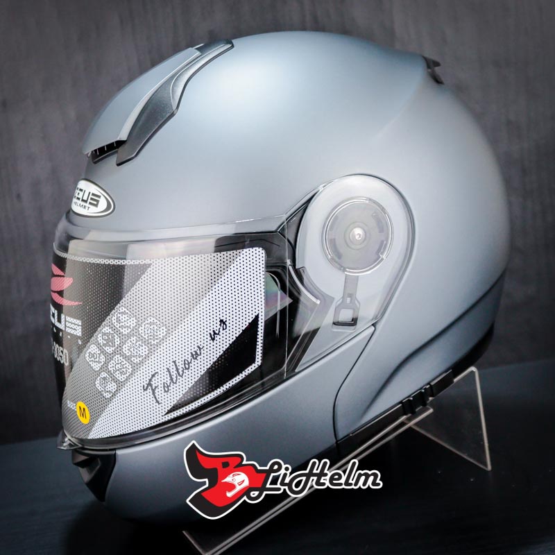 Jual Zeus Helm Zs Solid Matt Titanium Zs Modular Shopee Indonesia