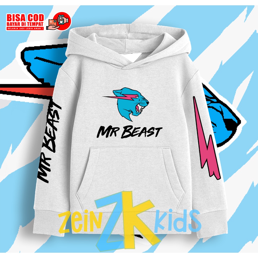 Jaket Hoodie Anak MrBeast Mr Beast Sweater MrBeast Anak