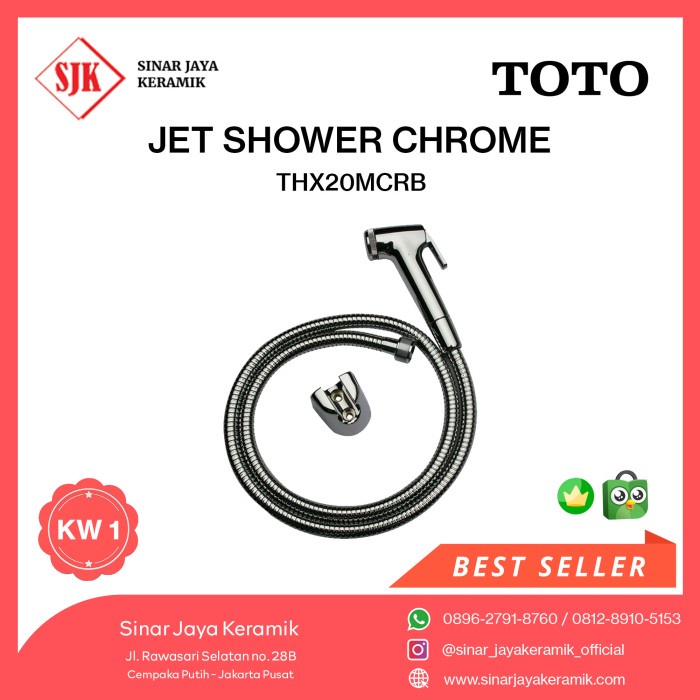 Jual Jet Spray Chrome Toto Thx20Mcrb / Jet Shower Toilet Chrome Toto ...