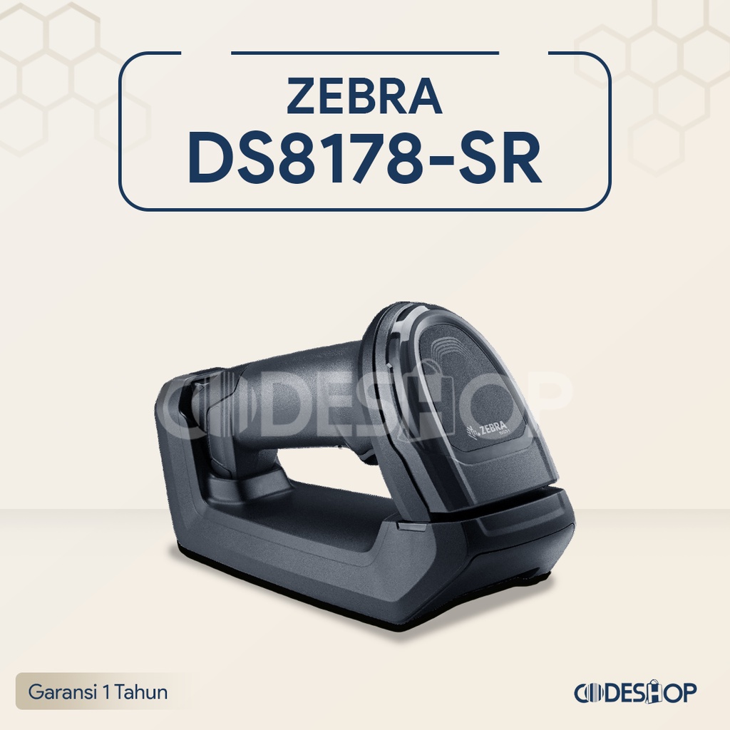 Jual Barcode Scanner Zebra DS8178-SR 1 & 2 Dimensi USB Wireless ...