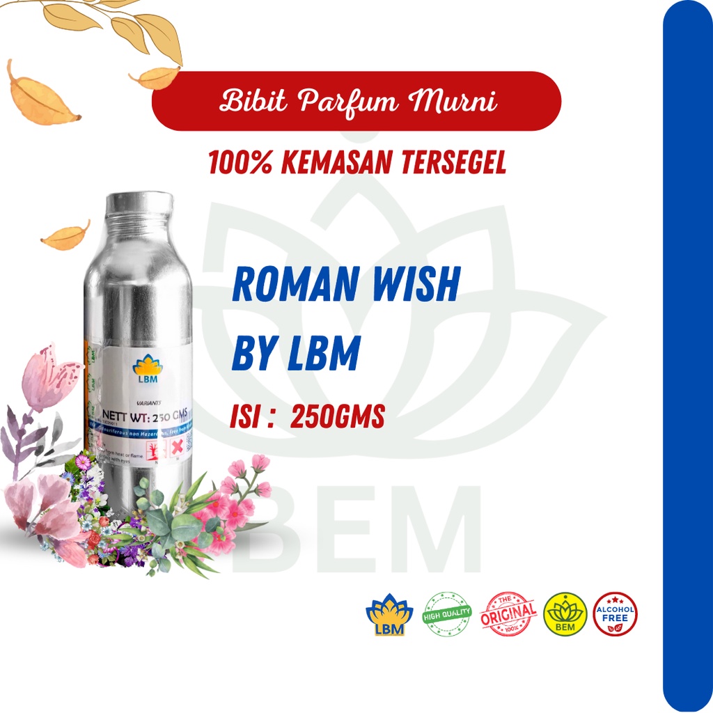 Jual Bibit Parfum Roman Wish By Lbm 250gms Segel Shopee Indonesia 3974