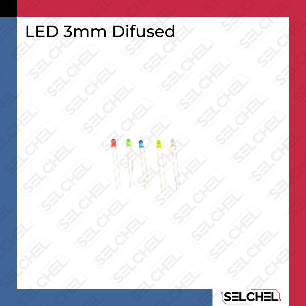 Jual Led 3mm diffused merah kuning hijau putih biru | Shopee Indonesia