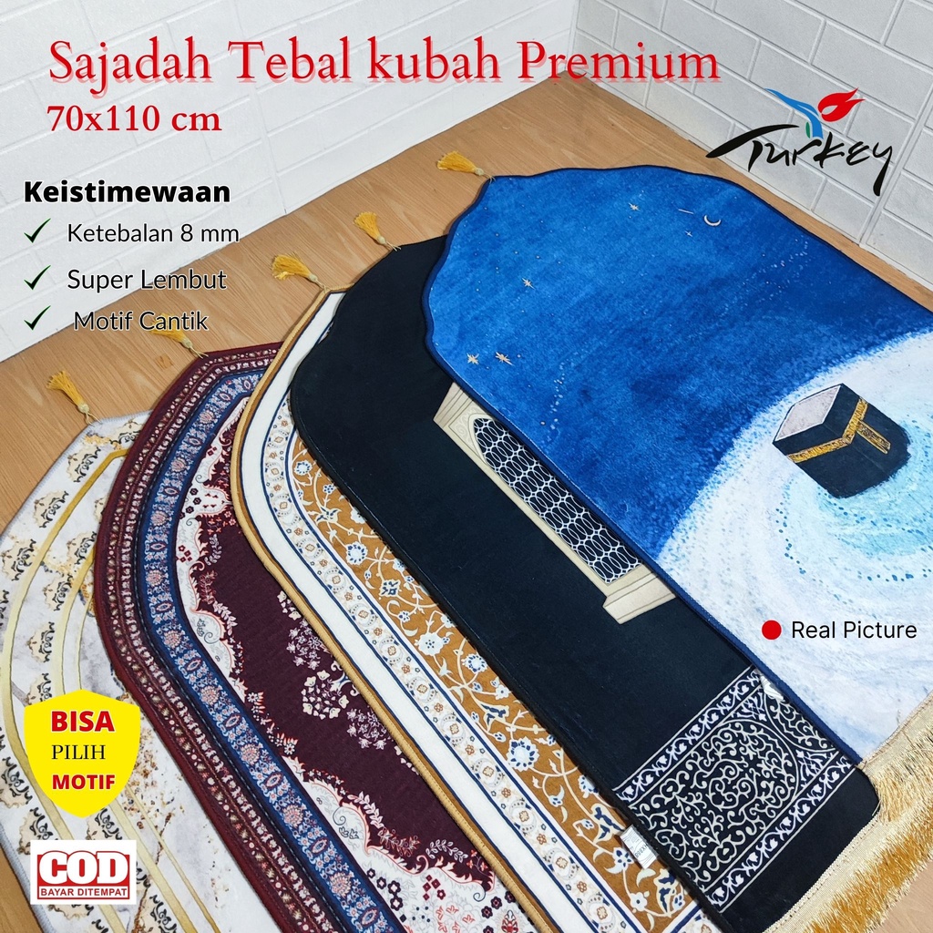 Jual Sajadah Tebal Premium Kubah Sejadah Turki Terbaru Shopee Indonesia