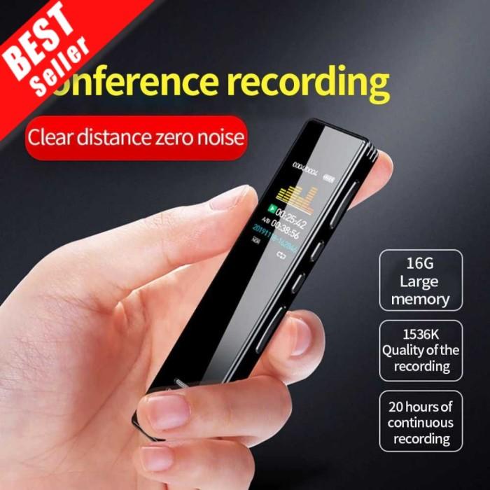 Jual Voice Recorder Digital Mini Portable Perekam Suara Hyperbolic 16GB ...