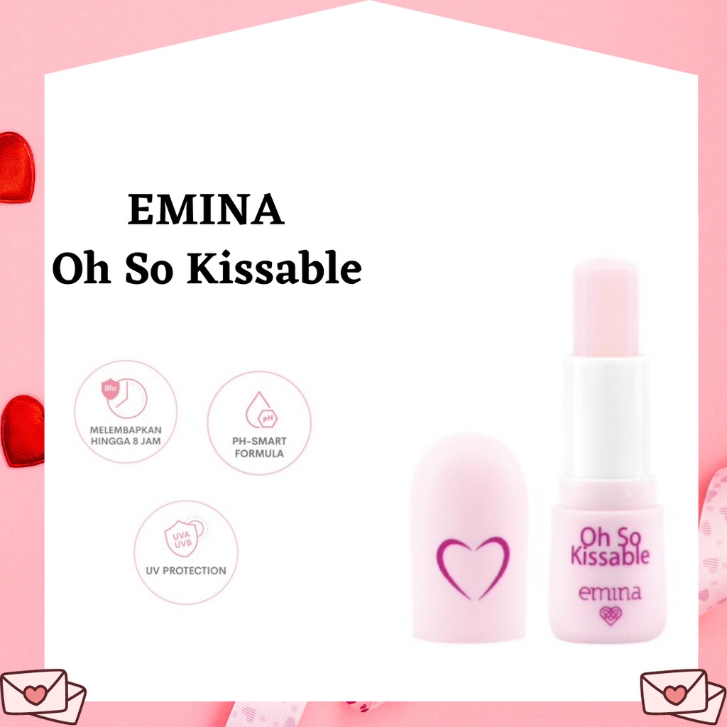 Jual Emina Oh So Kissable Tinted Balm Stick 3.4g Lip Balm Pelembab
