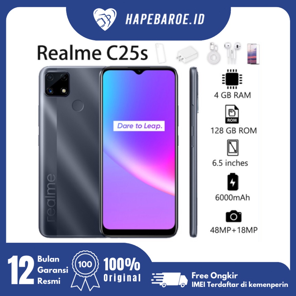 Jual REALME C25S RAM 4/128GB NEW GARANSI RESMI NO REPACK | Shopee Indonesia
