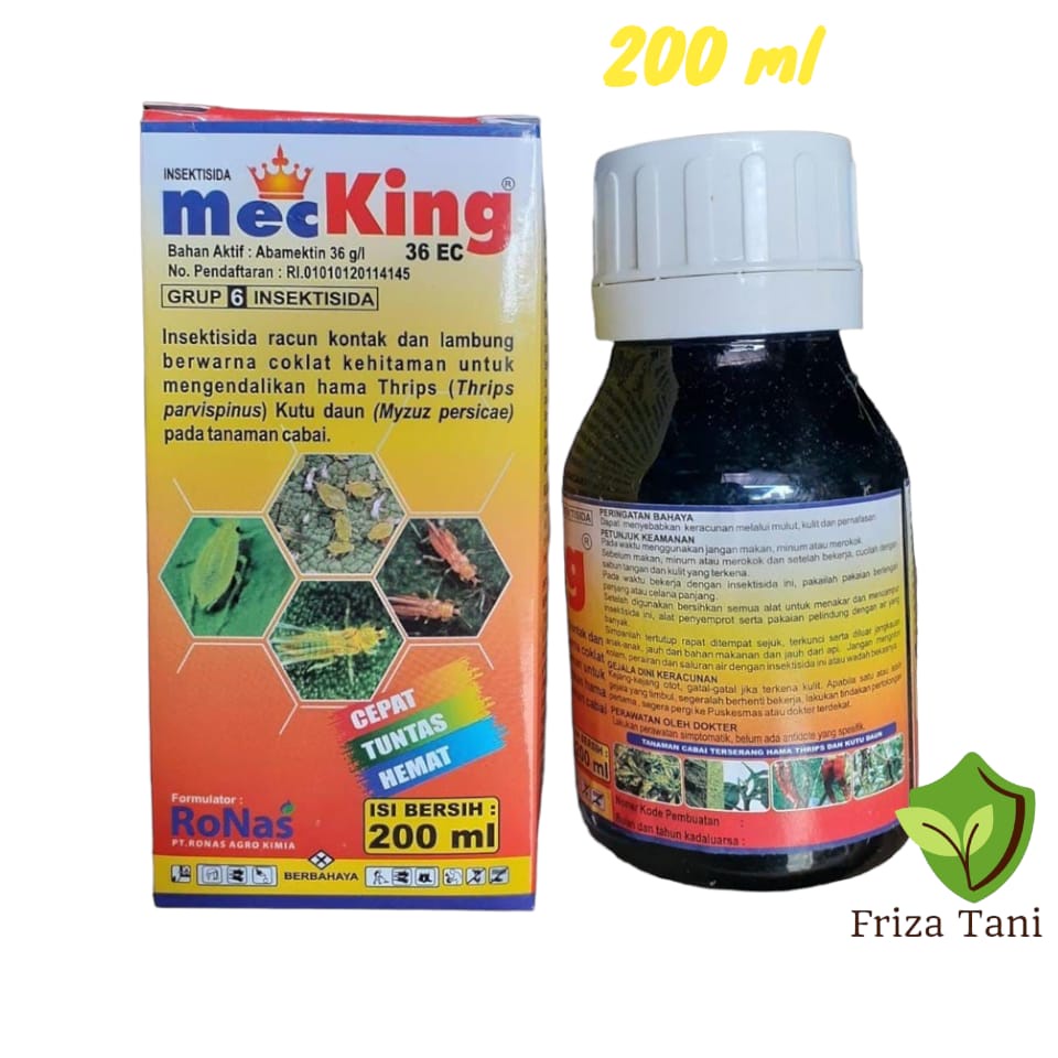 Jual Insektisida MecKing 36EC 200ml Abamektin 36 g/l mengendalikan kutu ...