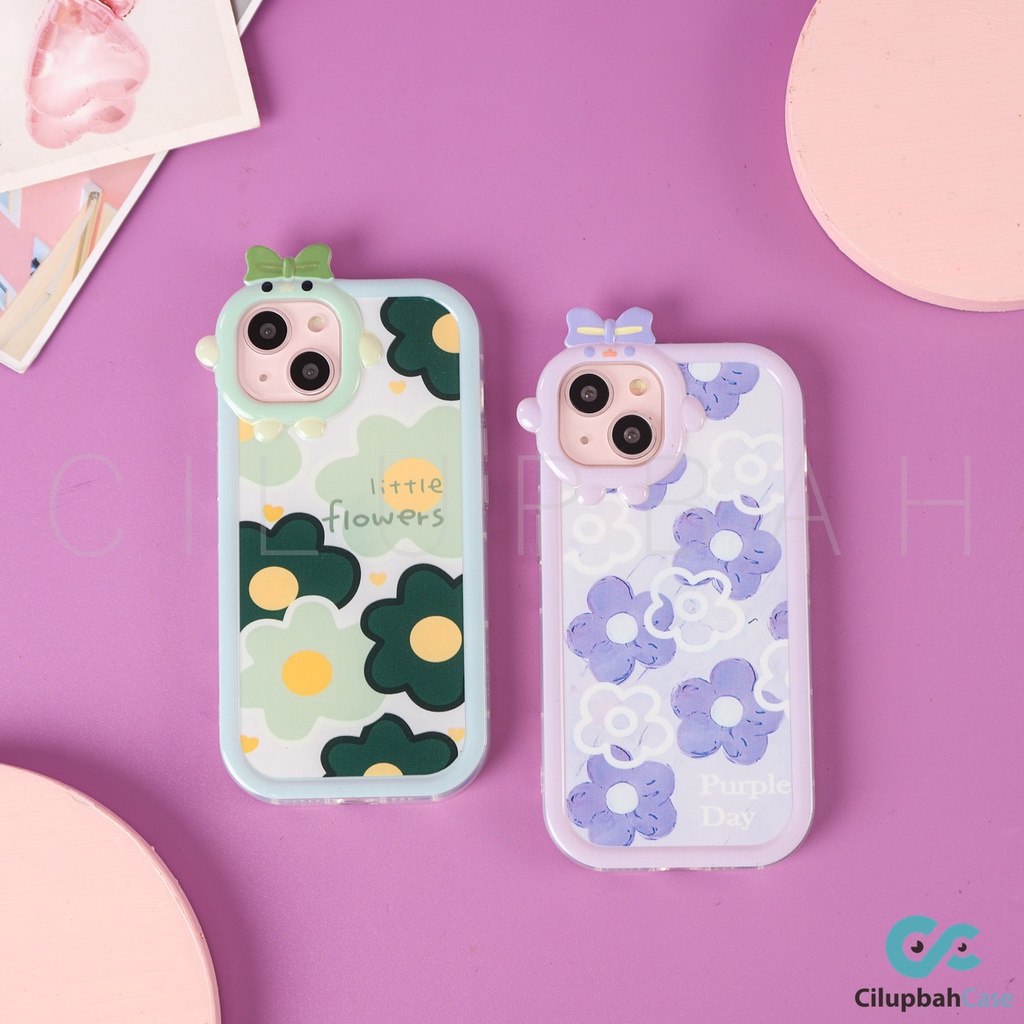 Jual Softcase 3D Flower Full Cover For IPhone 7 8 PLUS XR X XS 11 12 ...