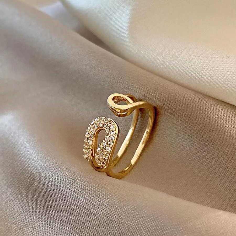 Jual Cincin Terbuka Titanium Cincin Wanita Bahan Titanium Steel Hias