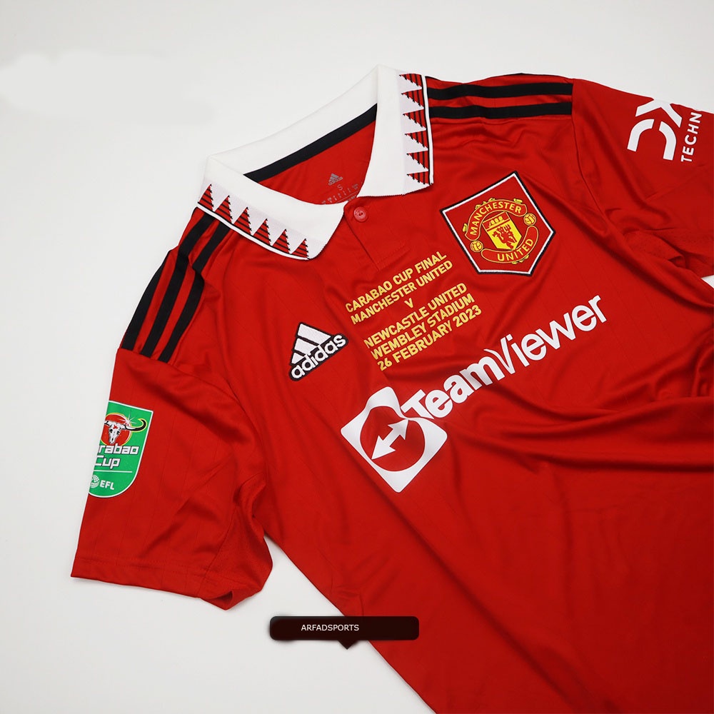 Jual Jersey United Home Juara Carabao Cup Jersey Mu Home Carbao Cup Winners Fans