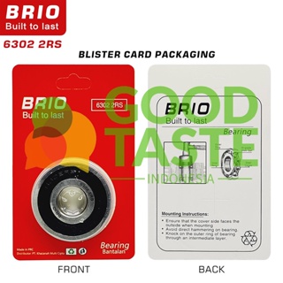 Jual BRIO BEARING 6302-2RS 10pcs KLAHER LAHER BERING KLAHAR LAHAR ...