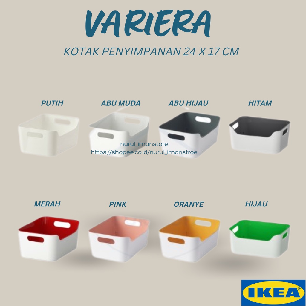 Jual KOTAK SERBAGUNA 24 X 17 CM MINIMALIS PENYIMPANAN WARNA ORGANIZER