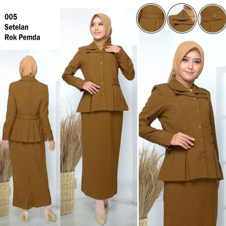 Jual Seragam Pemda Baju Pdh Pns Wanita Baju Dinas Pemda Pns Asn Khaky 