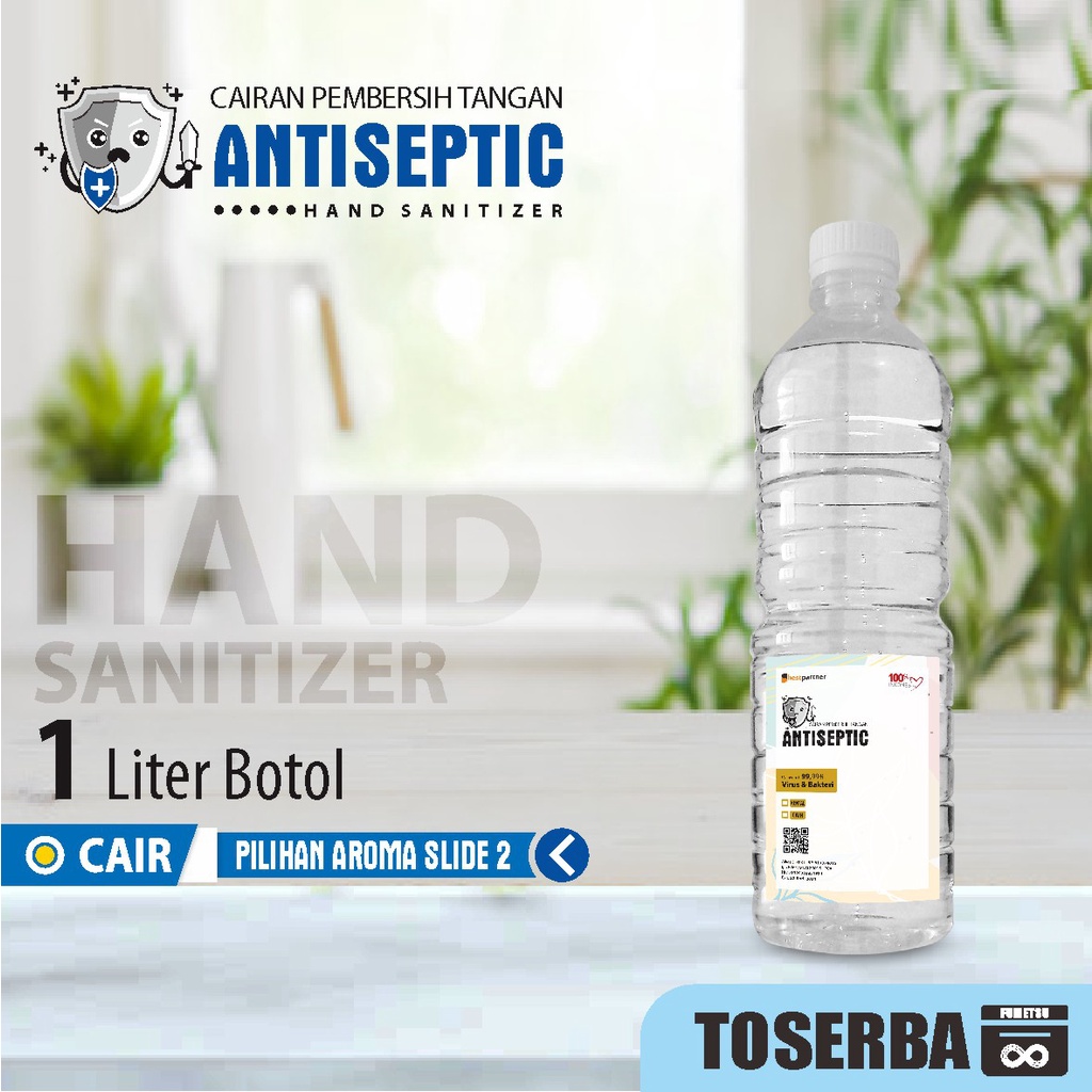 Jual Hand Sanitizer Cair Putihan 1 Liter Antiseptic 70% Aroma Body&Bath ...