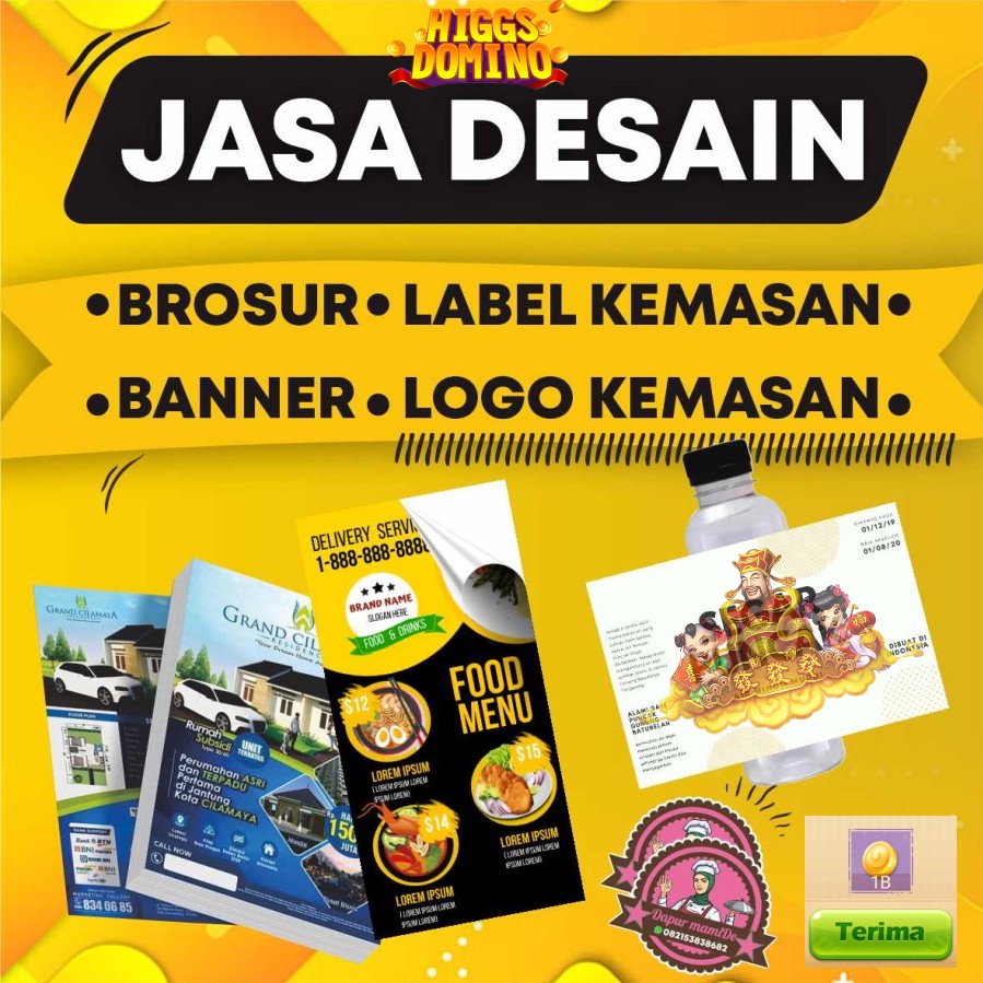 Jual Jasa Desain Label Kemasan Logo Kemasan Olshop Brosur Banner Poster Shopee Indonesia 4026