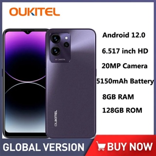 Oukitel C32 Global Version 8gb Ram 128gb Rom Octa Cores Smartphone 6.517  5150mah 20mp Camera 4g Mobile Phone