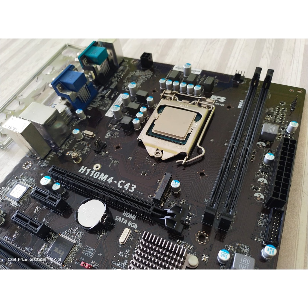 Jual Paket Motherboard H Ecs Support Ssd M Procesor Intel Core I Ghz Lga