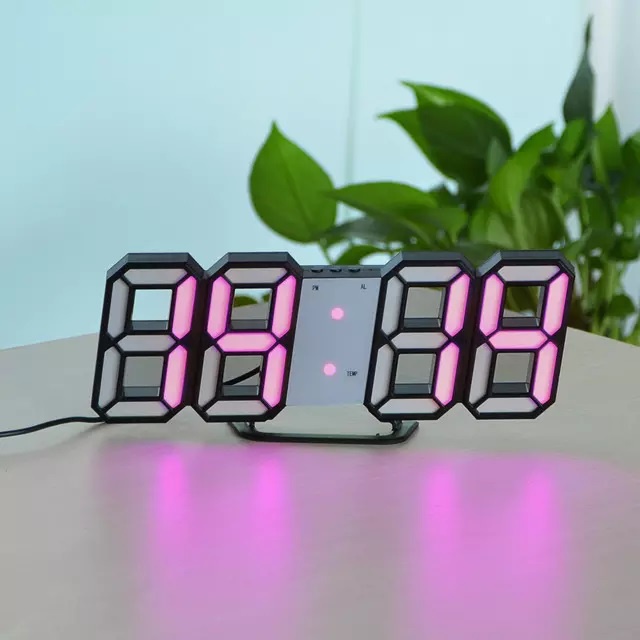 Jual Jam Dinding Digital LED 3D Gaya Modern Untuk Dekorasi Ruang Tamu ...