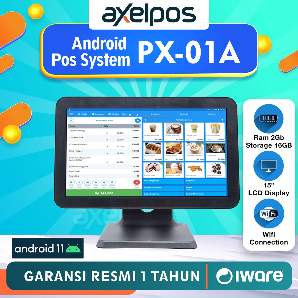 Jual Mesin Kasir Android Desktop Pos Sistem Iware Px01a Shopee Indonesia 5471