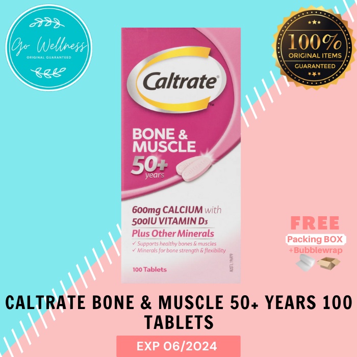 Jual Caltrate Bone And Muscle 50 Years 100 Tablets Shopee Indonesia