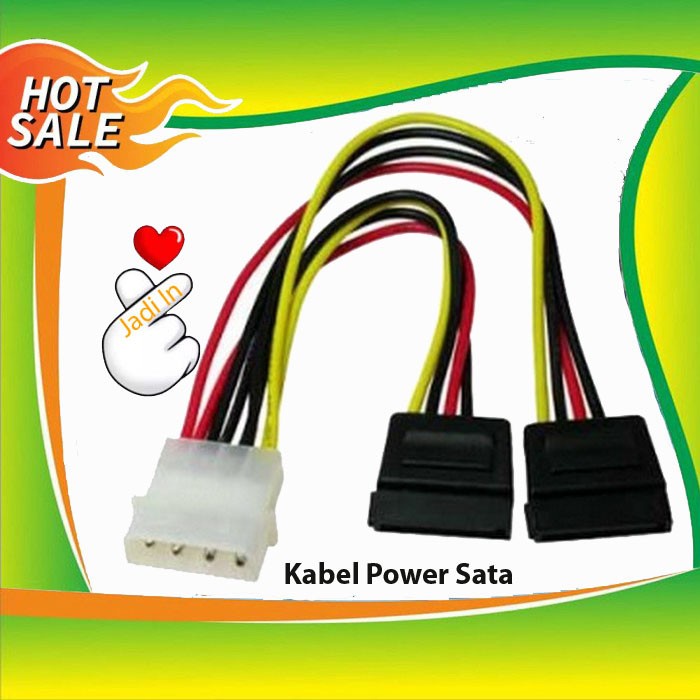 Jual Kabel Power Sata Cabang Kabel Molex Pin To Sata Power Sata Cabang Shopee Indonesia