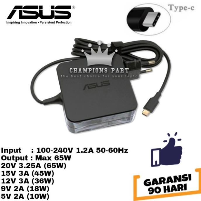 Asus ZenBook Duo 14 UX482E charger 65w USB-C / Asus ZenBook Duo 14